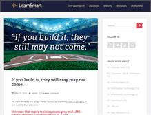 Tablet Screenshot of learnsmart-training.com